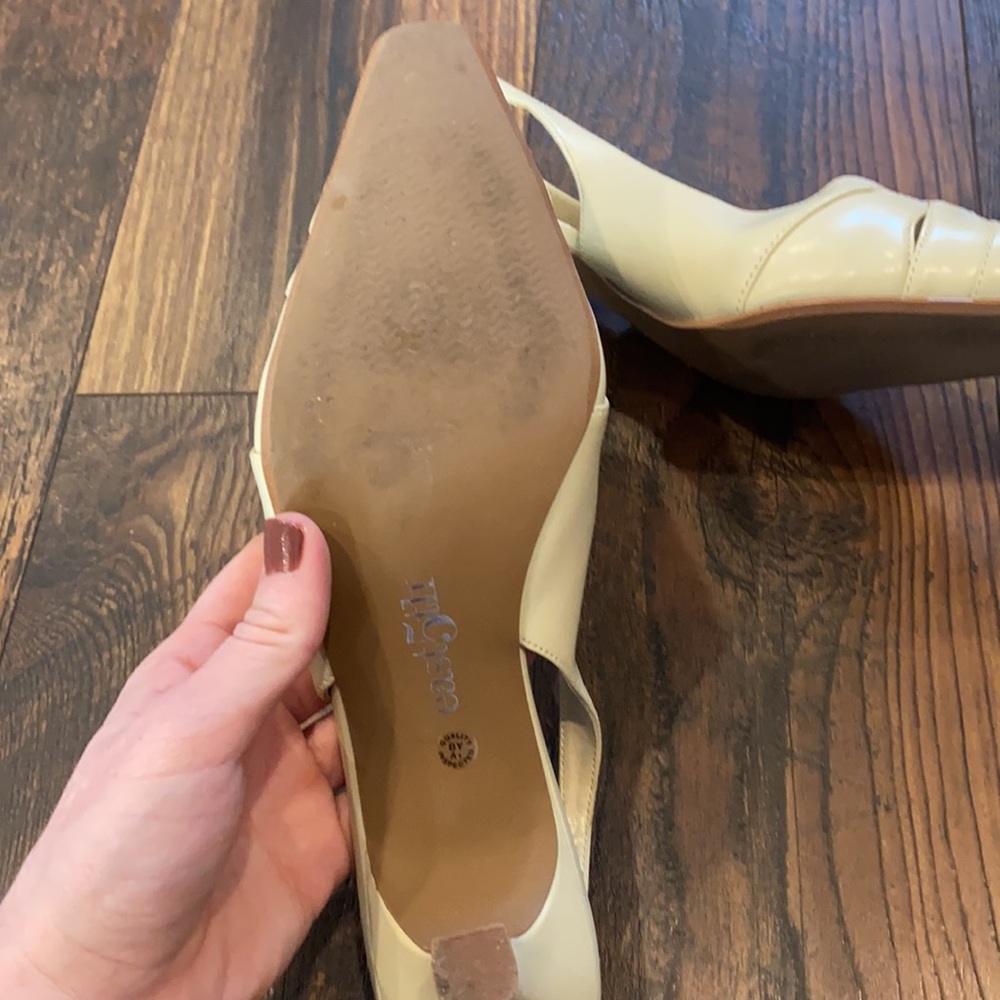 East 5th Slingback Pump Heels  Buckle Pointed Toe - Picture 6 of 7